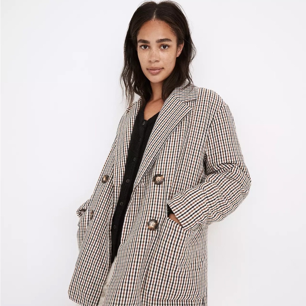 Madewell Padded Jacket Plaid XXS